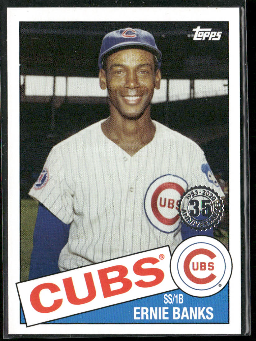 Ernie Banks 2020 Topps Update 1985 Topps Baseball 35th Anniversary #85TB-11