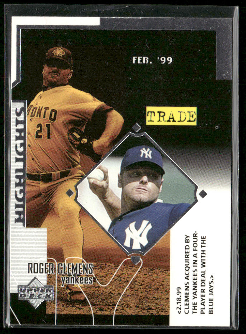 Roger Clemens 1999 Upper Deck #532 New York Yankees