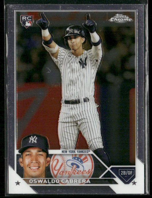 Oswaldo Cabrera 2023 Topps Chrome Refractors #69 New York Yankees