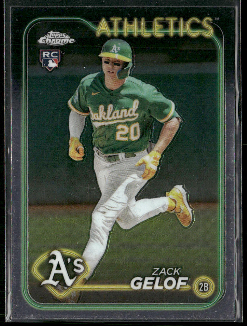 Zack Gelof 2024 Topps Chrome #282 RC Oakland Athletics front