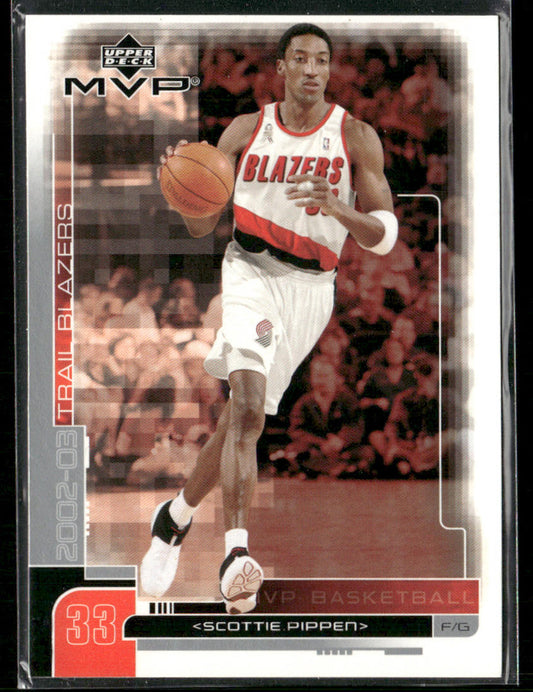 Scottie Pippen 2002-03 Upper Deck MVP #145 Portland Trail Blazers