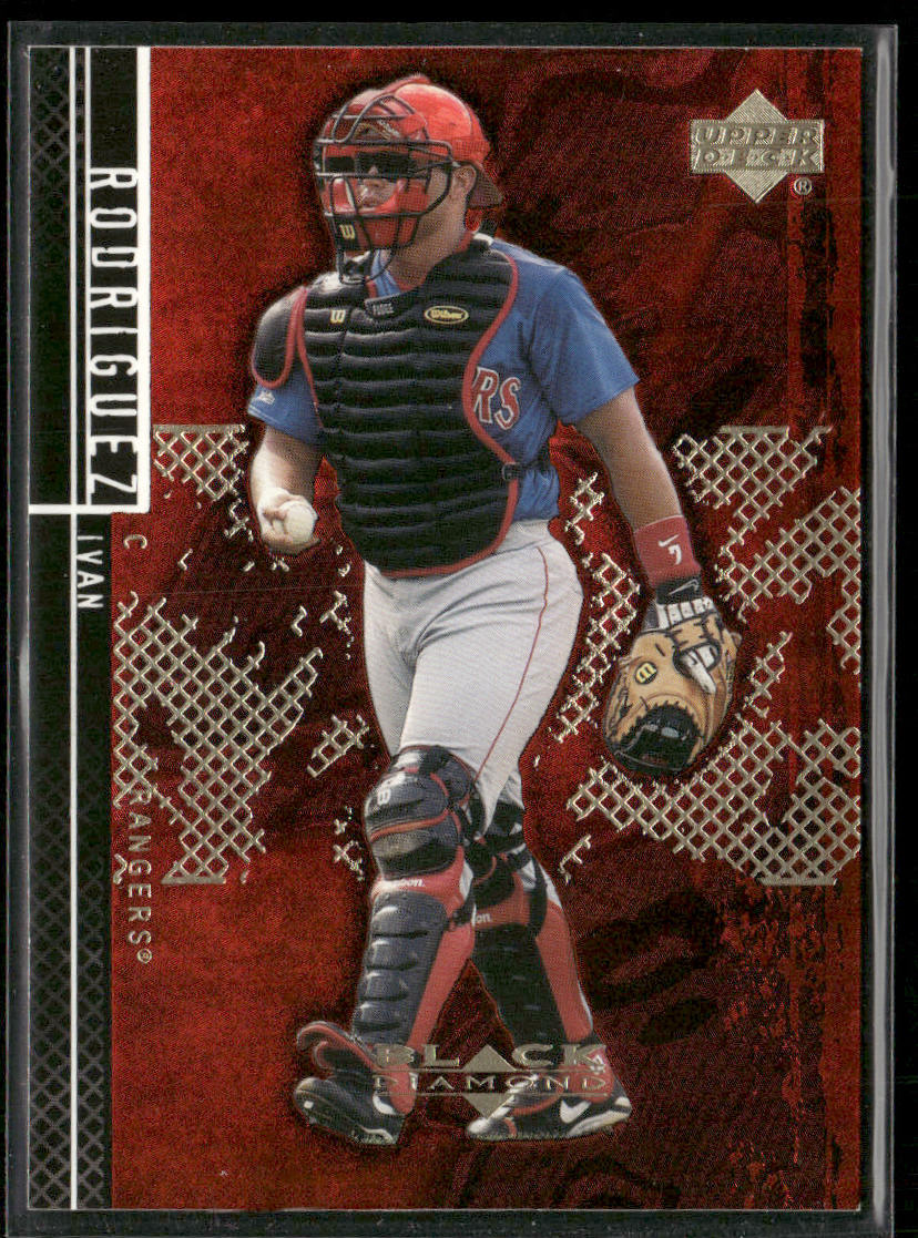 Ivan Rodriguez 2000 Upper Deck Black Diamond Rookie Edition #22 Texas Rangers