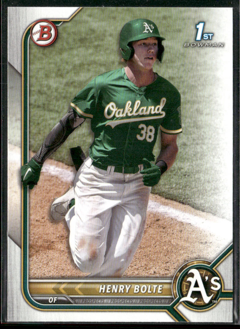 Henry Bolte 2022 Bowman Draft #BD-121 Oakland Athletics