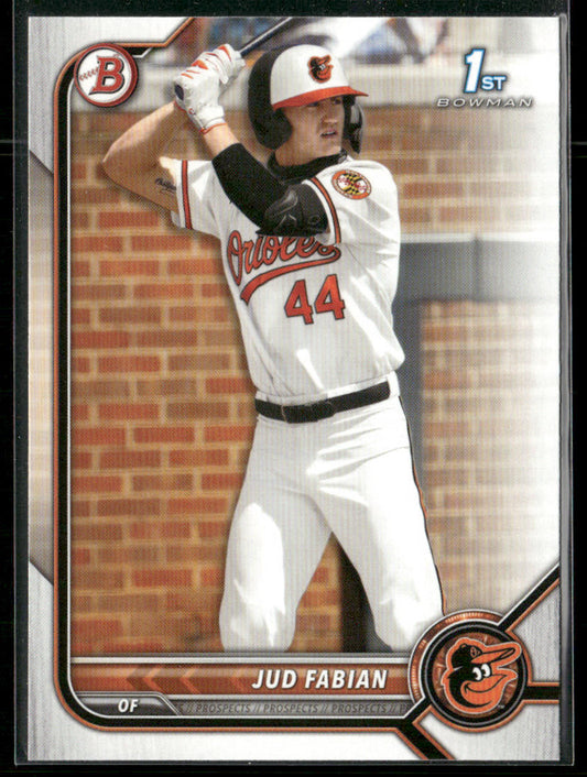 Jud Fabian 2022 Bowman Draft #BD-114 Baltimore Orioles