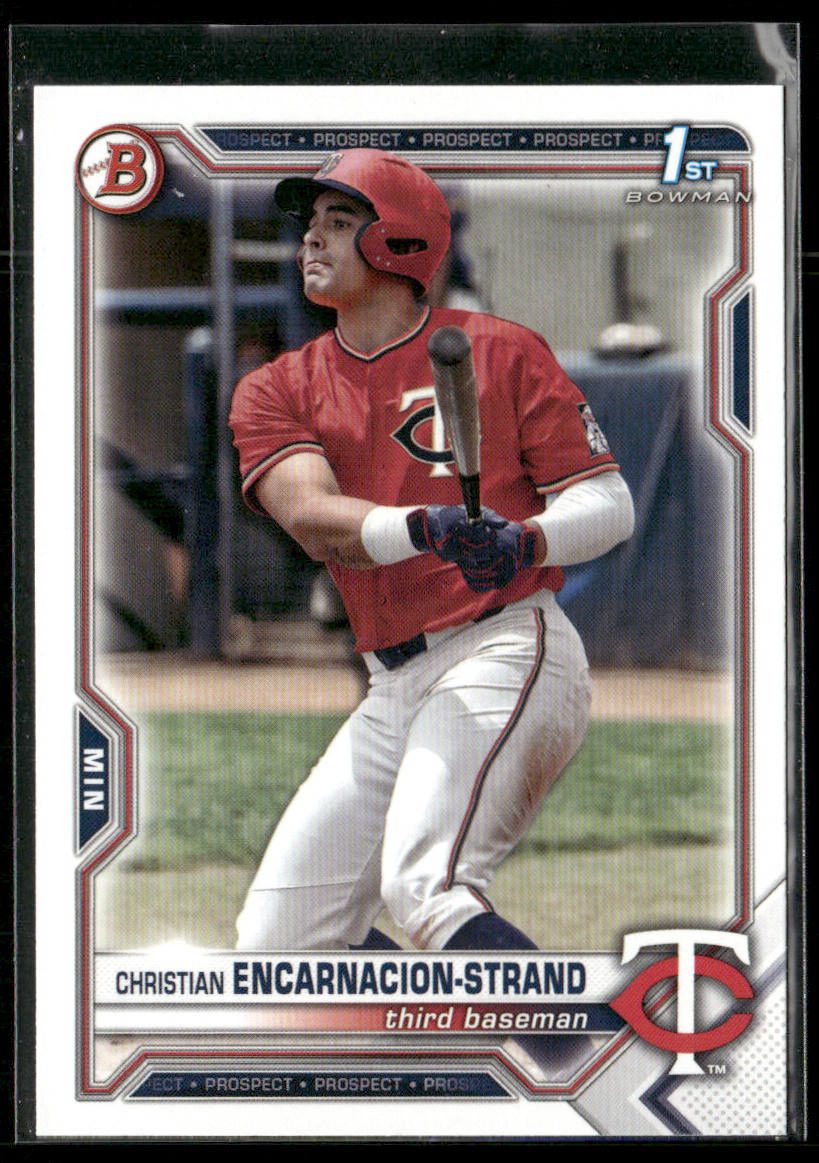 Christian Encarnacion-Strand 2021 Bowman Draft #BD-9 Minnesota Twins