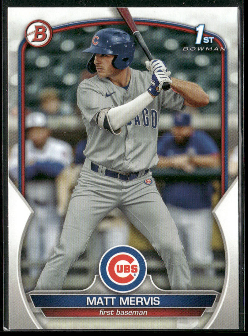Matt Mervis 2023 Bowman 1st Edition #BPPF-74 Chicago Cubs