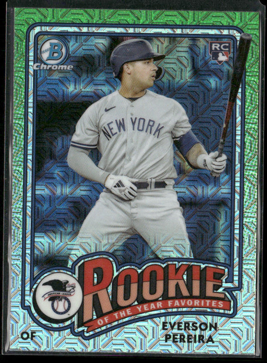 Everson Pereira 2024 Bowman Rookie of the Year Favorites Mojo Refractors #ROY-15