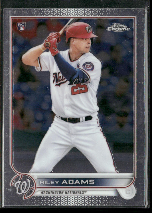 Riley Adams 2022 Topps Chrome Sonic #103 RC Washington Nationals