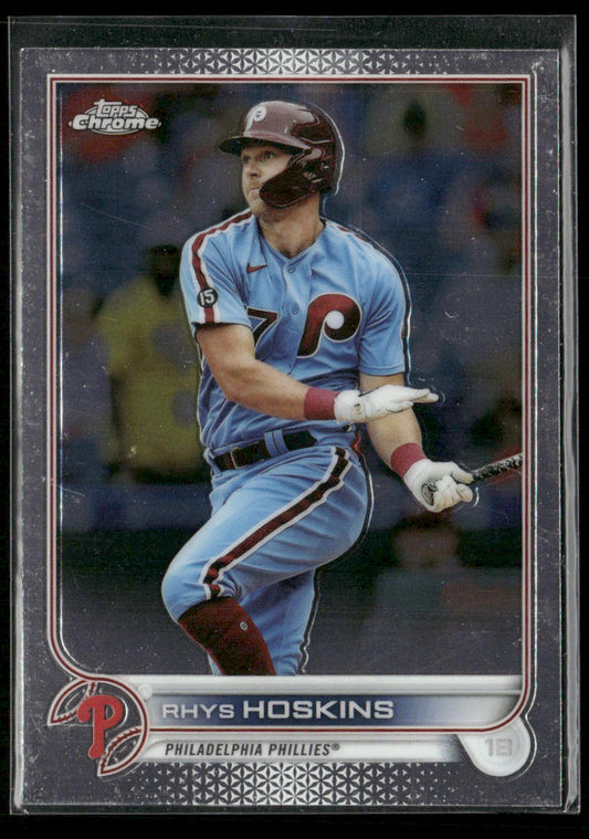 Rhys Hoskins 2022 Topps Chrome Sonic #8 Philadelphia Phillies