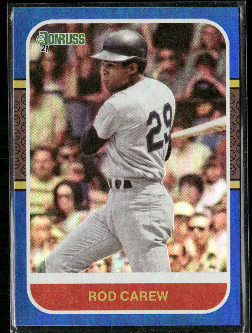 Rod Carew 2021 Donruss Holo Blue #250 Minnesota Twins