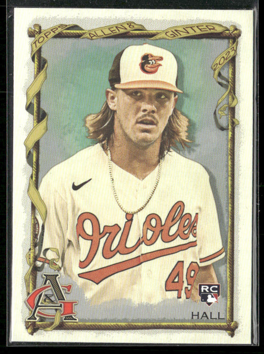 DL Hall 2023 Topps Allen & Ginter #2 RC Baltimore Orioles