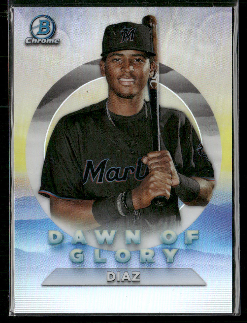 Lewin Diaz 2020 Bowman Chrome Dawn of Glory #DG-11 Miami Marlins