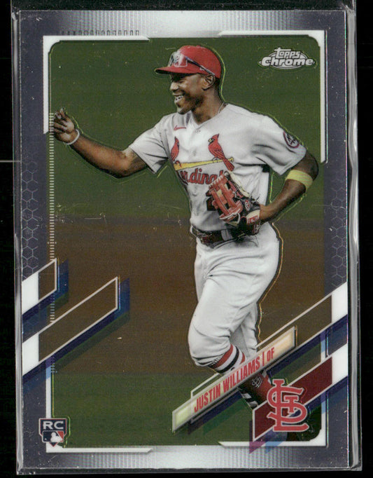 Justin Williams 2021 Topps Chrome Update #USC95 RC St. Louis Cardinals