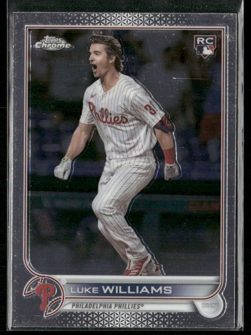 Luke Williams 2022 Topps Chrome Sonic #170 RC Philadelphia Phillies