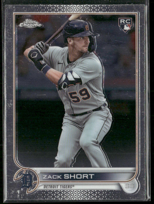 Zack Short 2022 Topps Chrome #86 RC Detroit Tigers