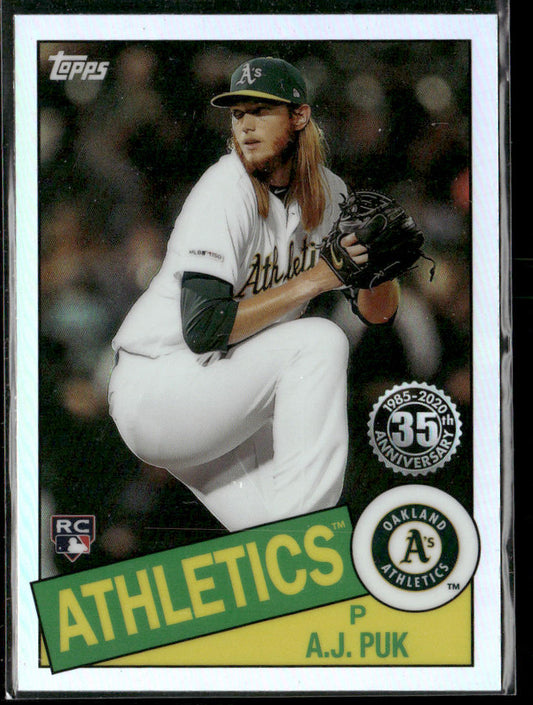 A.J. Puk 2020 Topps Chrome 1985 Topps Baseball #85TC-14 Oakland Athletics