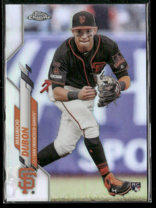 Mauricio Dubon 2020 Topps Chrome Refractor #168 RC San Francisco Giants