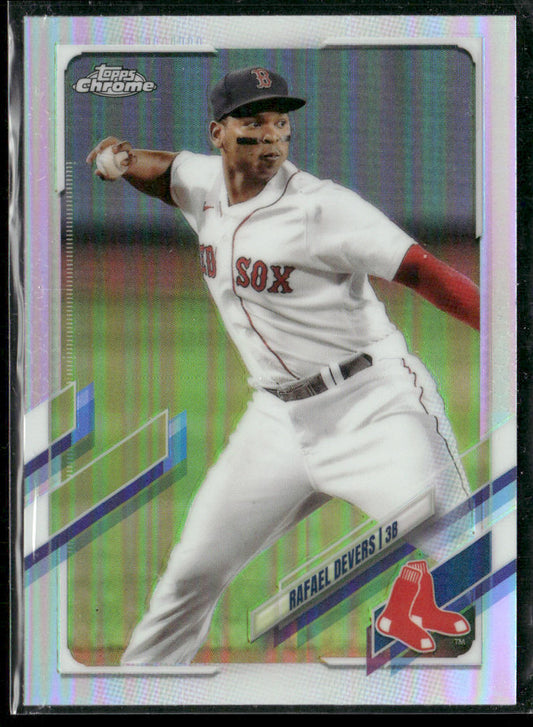 Rafael Devers 2021 Topps Chrome Refractor #94 Boston Red Sox