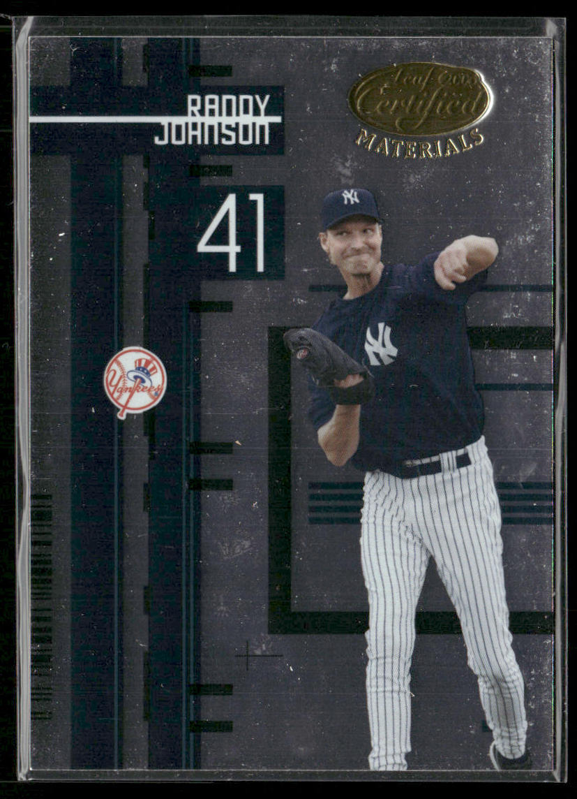 Randy Johnson 2005 Leaf Certified Materials #125 New York Yankees
