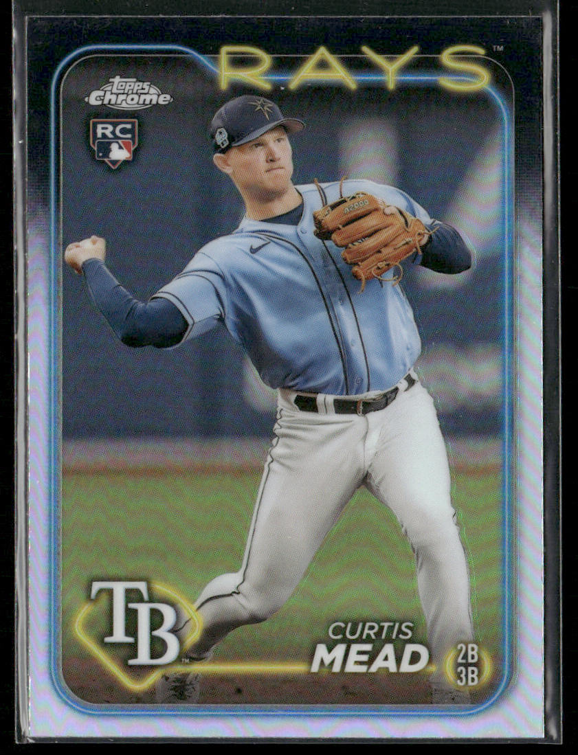 Curtis Mead 2024 Topps Chrome Refractors #209 RC Tampa Bay Rays