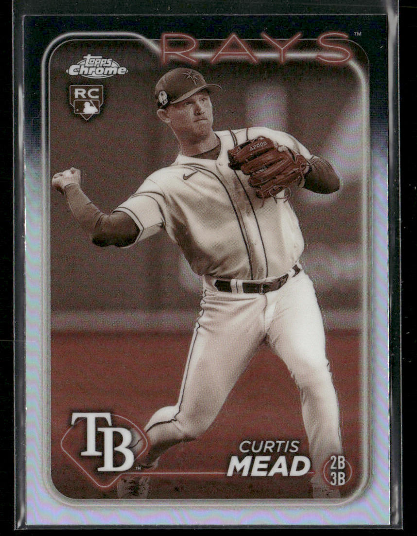 Curtis Mead 2024 Topps Chrome Sepia Refractors #209 RC Tampa Bay Rays