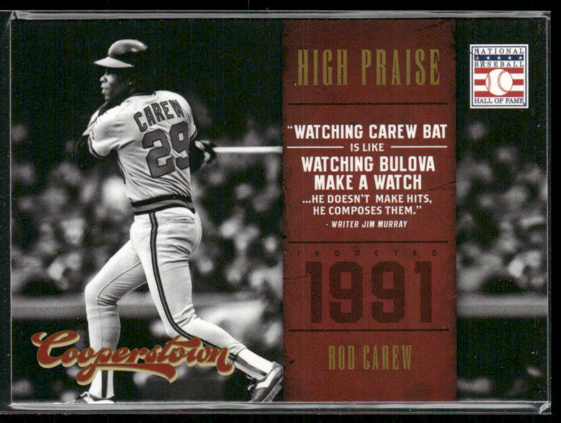 Rod Carew 2012 Panini Cooperstown High Praise #7 California Angels