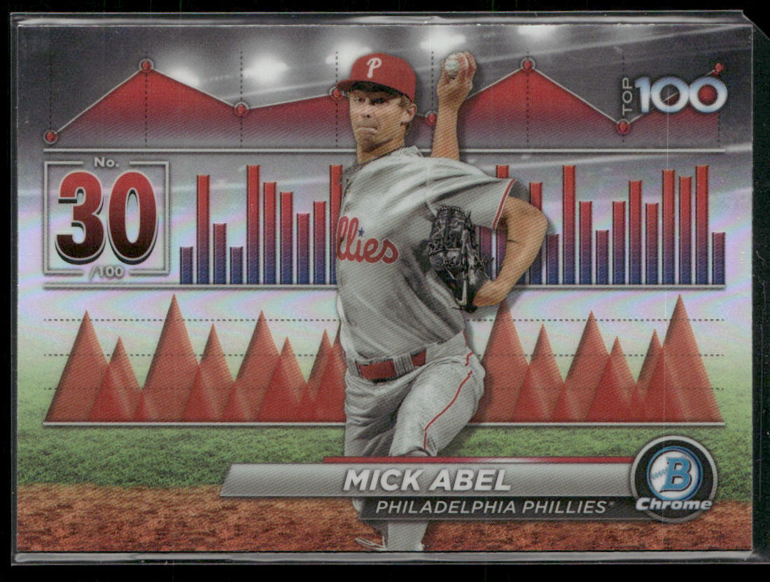 Mick Abel 2024 Bowman Bowman Scouts' Top 100 #BTP-30 Philadelphia Phillies
