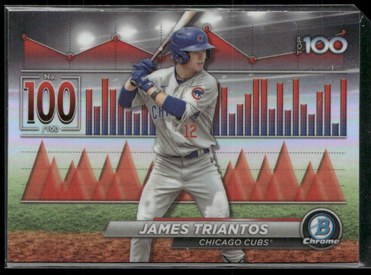James Triantos 2024 Bowman Bowman Scouts' Top 100 #BTP-100 Chicago Cubs