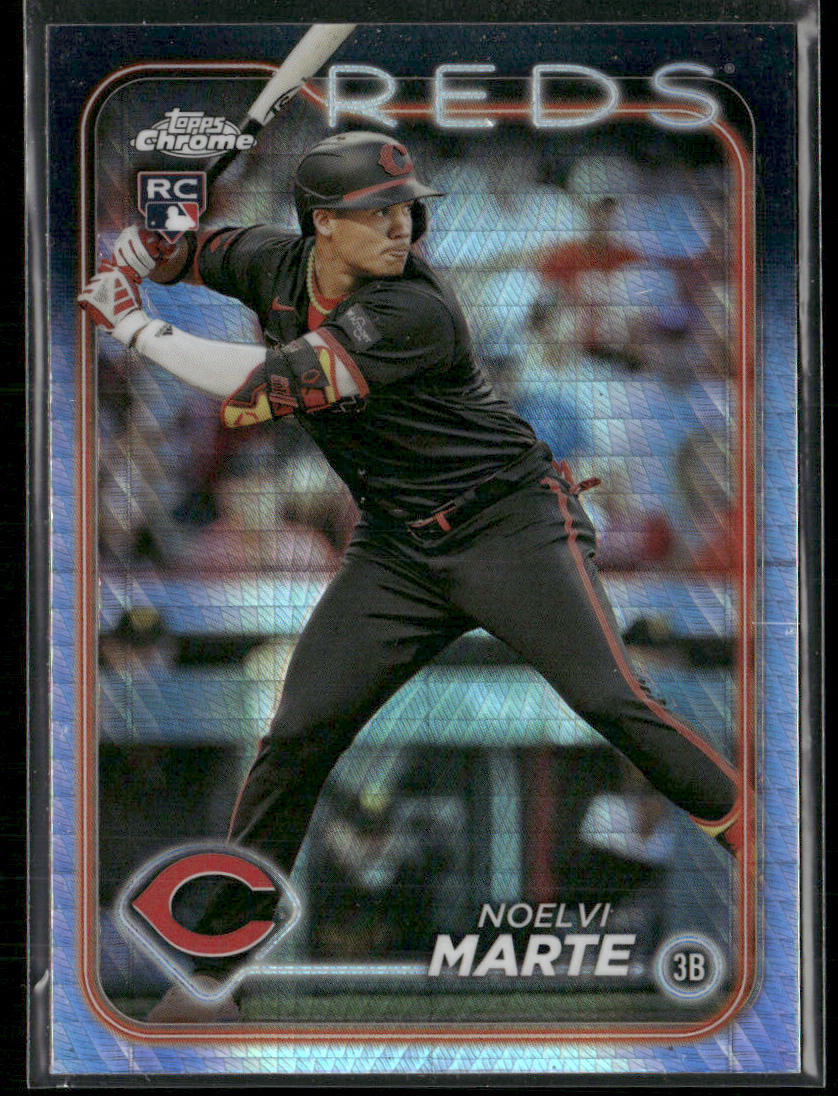 Noelvi Marte 2024 Topps Chrome Refractors #177 RC Cincinnati Reds