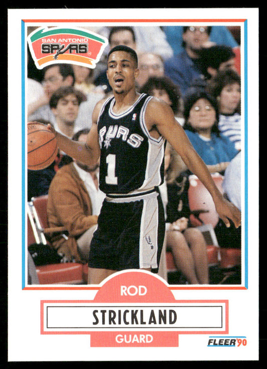 Rod Strickland 1990-91 Fleer #173 San Antonio Spurs
