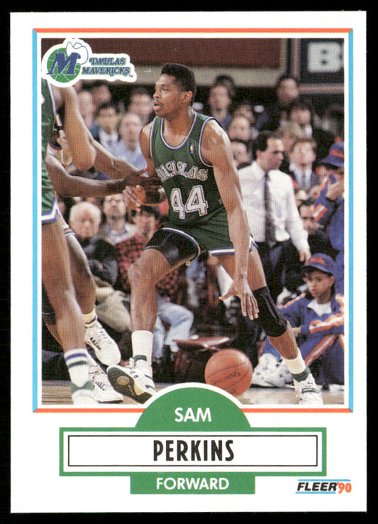Sam Perkins 1990-91 Fleer #43b Dallas Mavericks