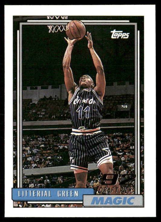 Litterial Green 1992-93 Topps #299 RC Orlando Magic