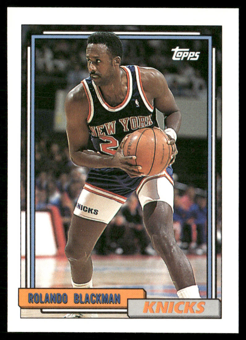 Rolando Blackman 1992-93 Topps #355 New York Knicks