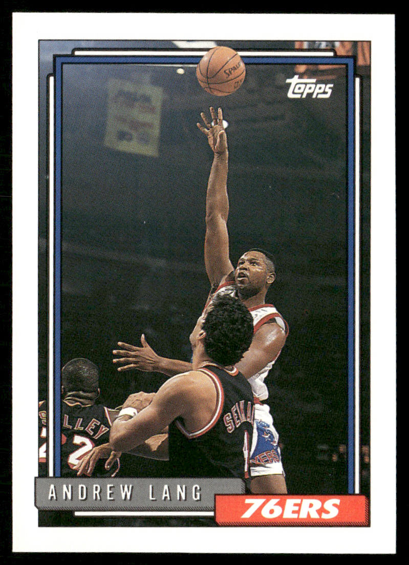Andrew Lang 1992-93 Topps #276 Philadelphia 76ers