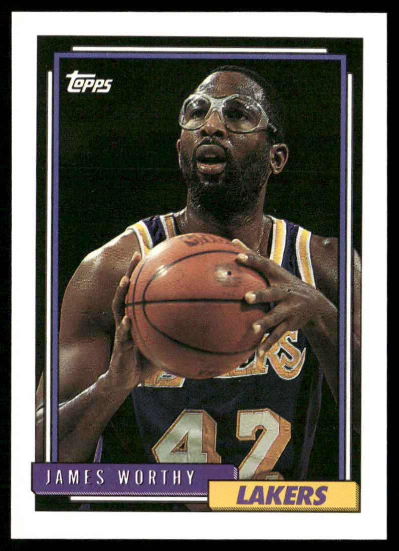 James Worthy 1992-93 Topps #255 Los Angeles Lakers