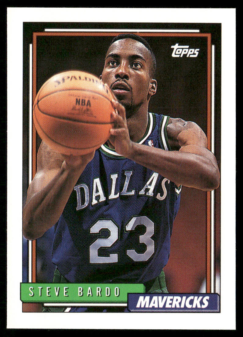 Steve Bardo 1992-93 Topps #307 RC Dallas Mavericks