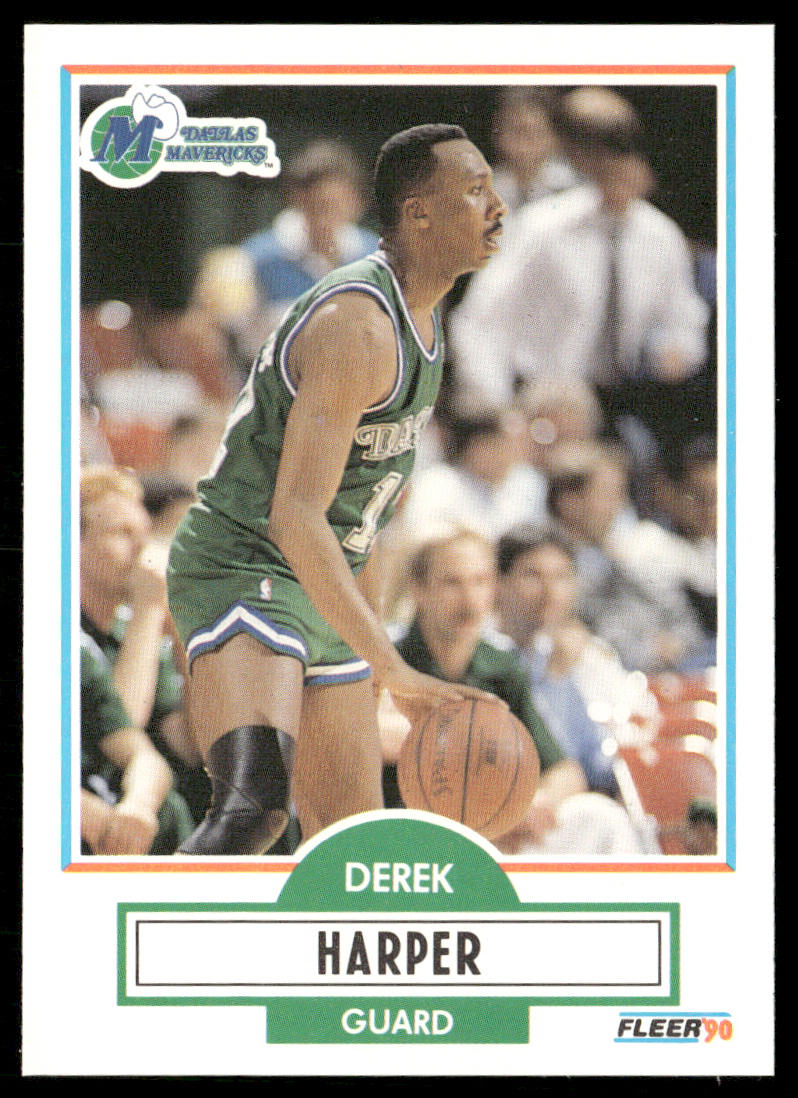 Derek Harper 1990-91 Fleer #42 Dallas Mavericks