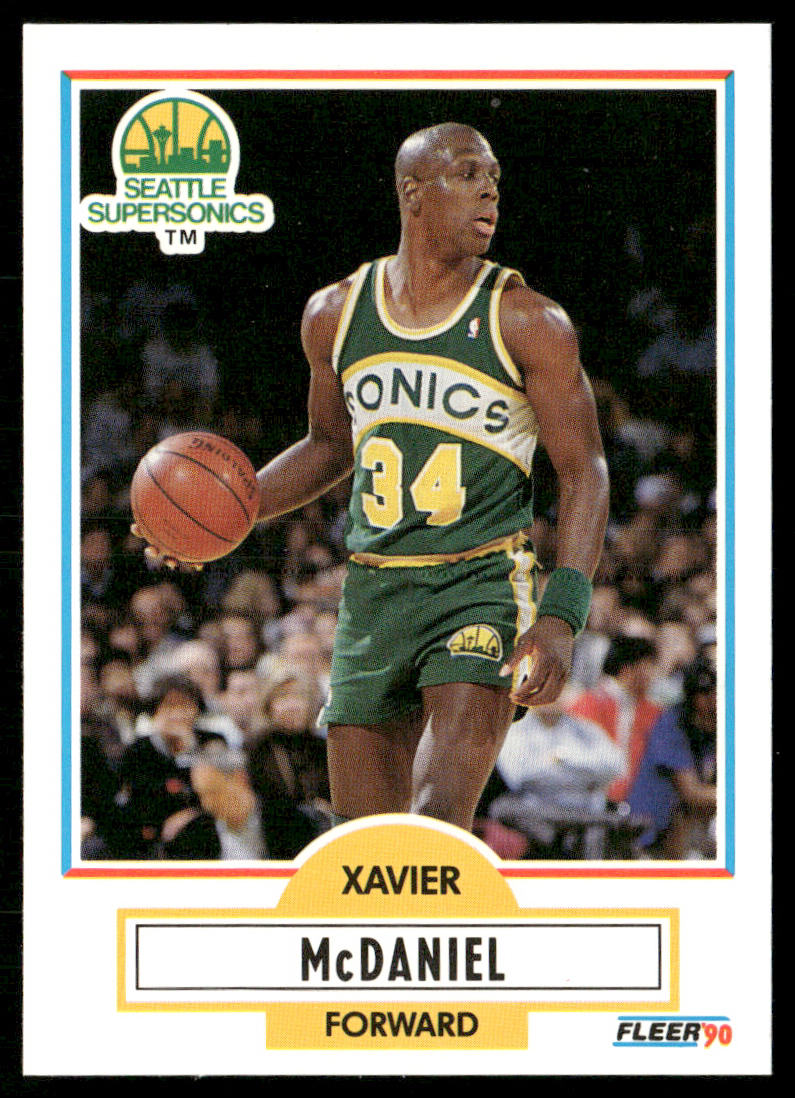 Xavier McDaniel 1990-91 Fleer #179 Seattle SuperSonics