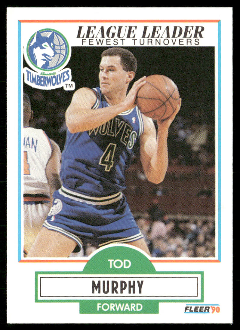 Tod Murphy 1990-91 Fleer #115 Minnesota Timberwolves
