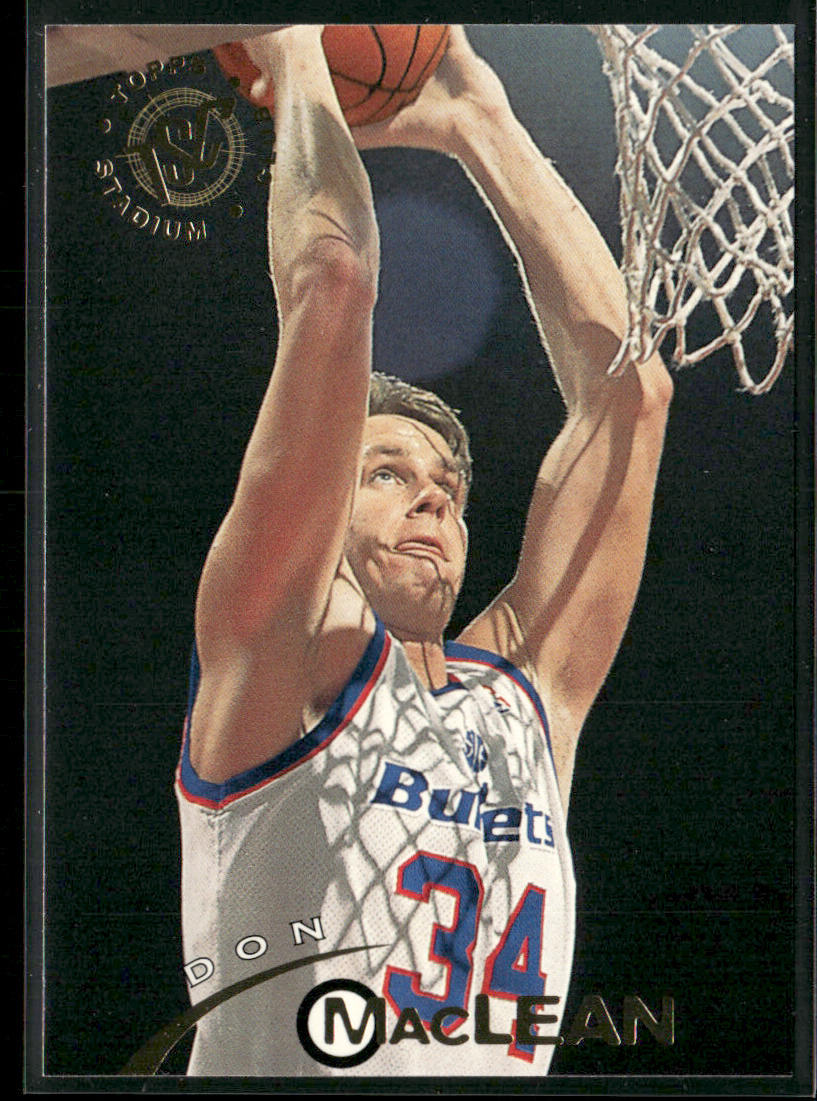 Don MacLean 1994-95 Stadium Club #243 Washington Bullets