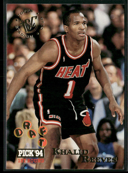 Khalid Reeves 1994-95 Stadium Club #250 RC Miami Heat