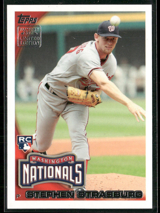 Stephen Strasburg 2010 Topps Factory Set Bonus: Rookies #RC7 Nationals