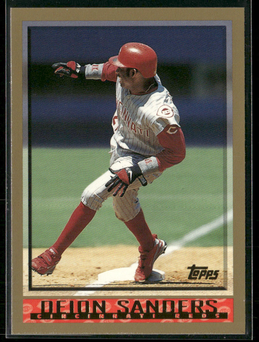 Deion Sanders 1998 Topps #10 Cincinnati Reds