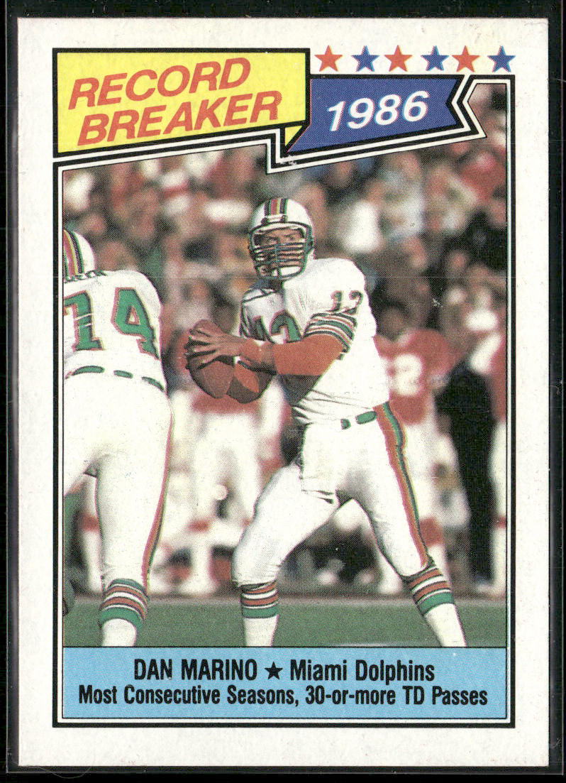 Dan Marino 1987 Topps #6c Miami Dolphins