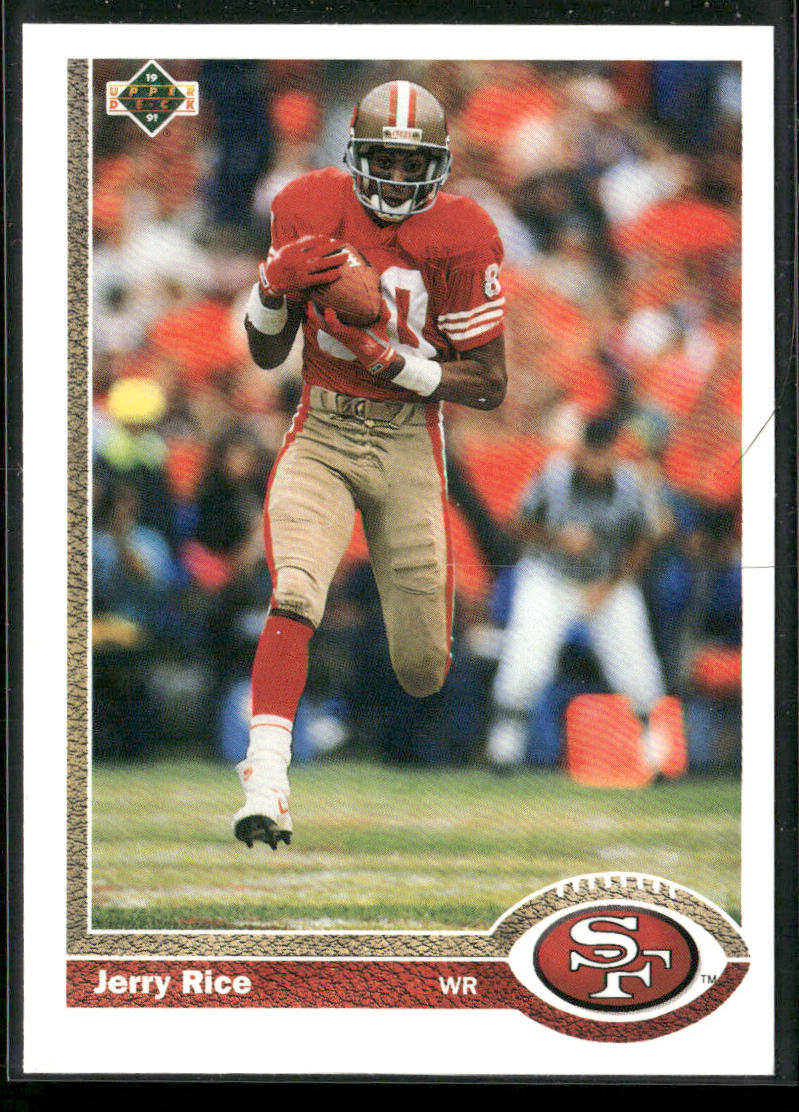 Jerry Rice 1991 Upper Deck #57c San Francisco 49ers front