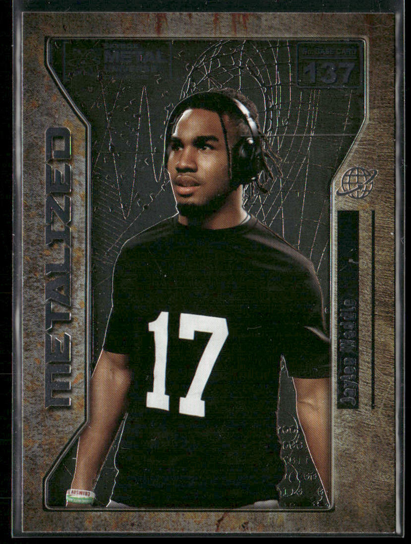 Jaylen Waddle 2021 SkyBox Metal Universe Champions Copper #137 front