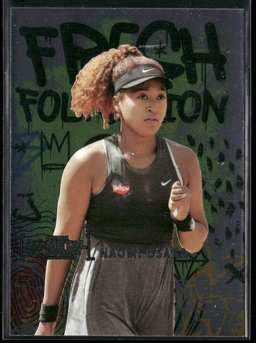 Naomi Osaka 2021 SkyBox Metal Universe Champions Fresh Foundation #FF25 front