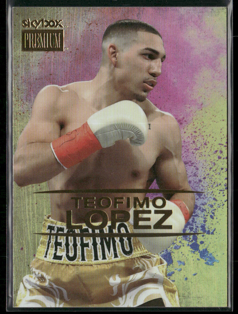 Teofimo Lopez 2021 SkyBox Metal Universe Champions Skybox Premium #S-23 front