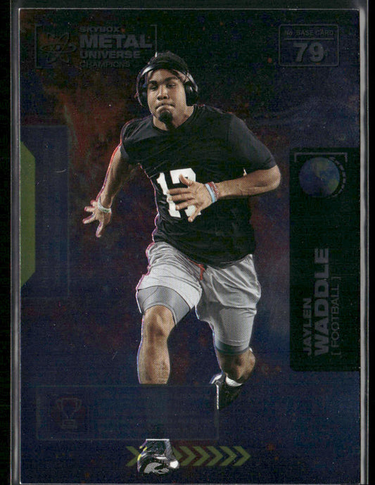 Jaylen Waddle 2021 SkyBox Metal Universe Champions #79