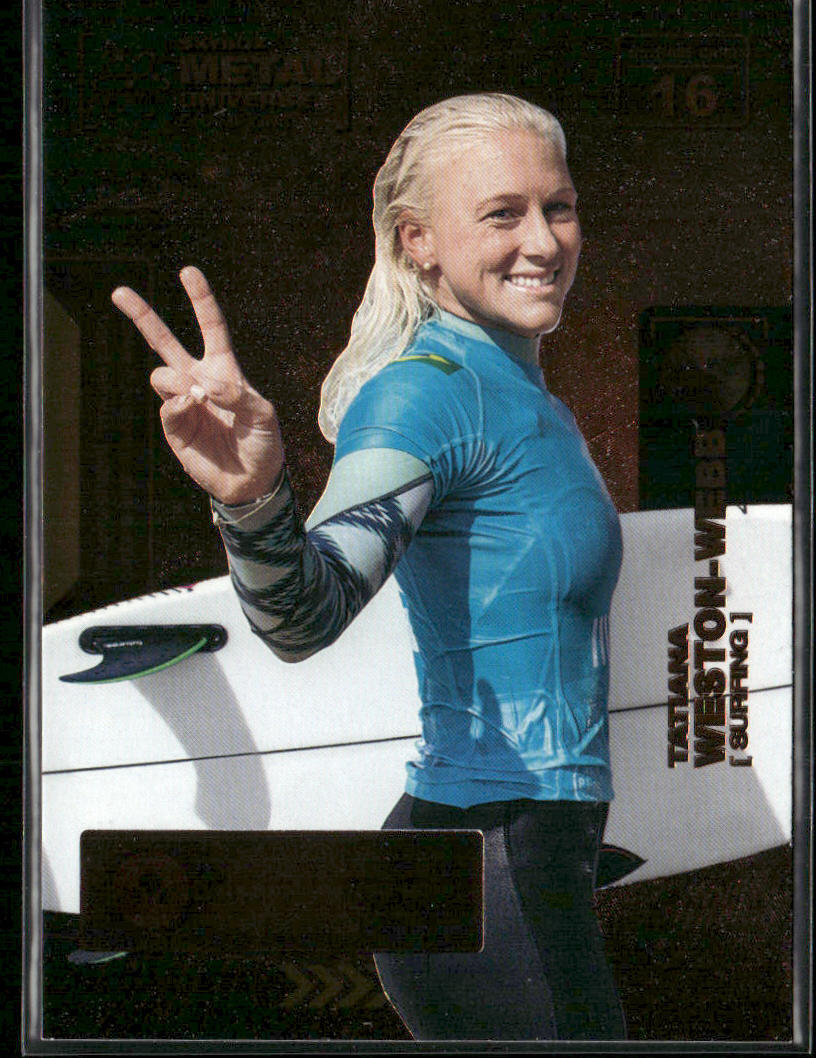 Tatiana Weston-Webb 2021 SkyBox Metal Universe Champions #16 front